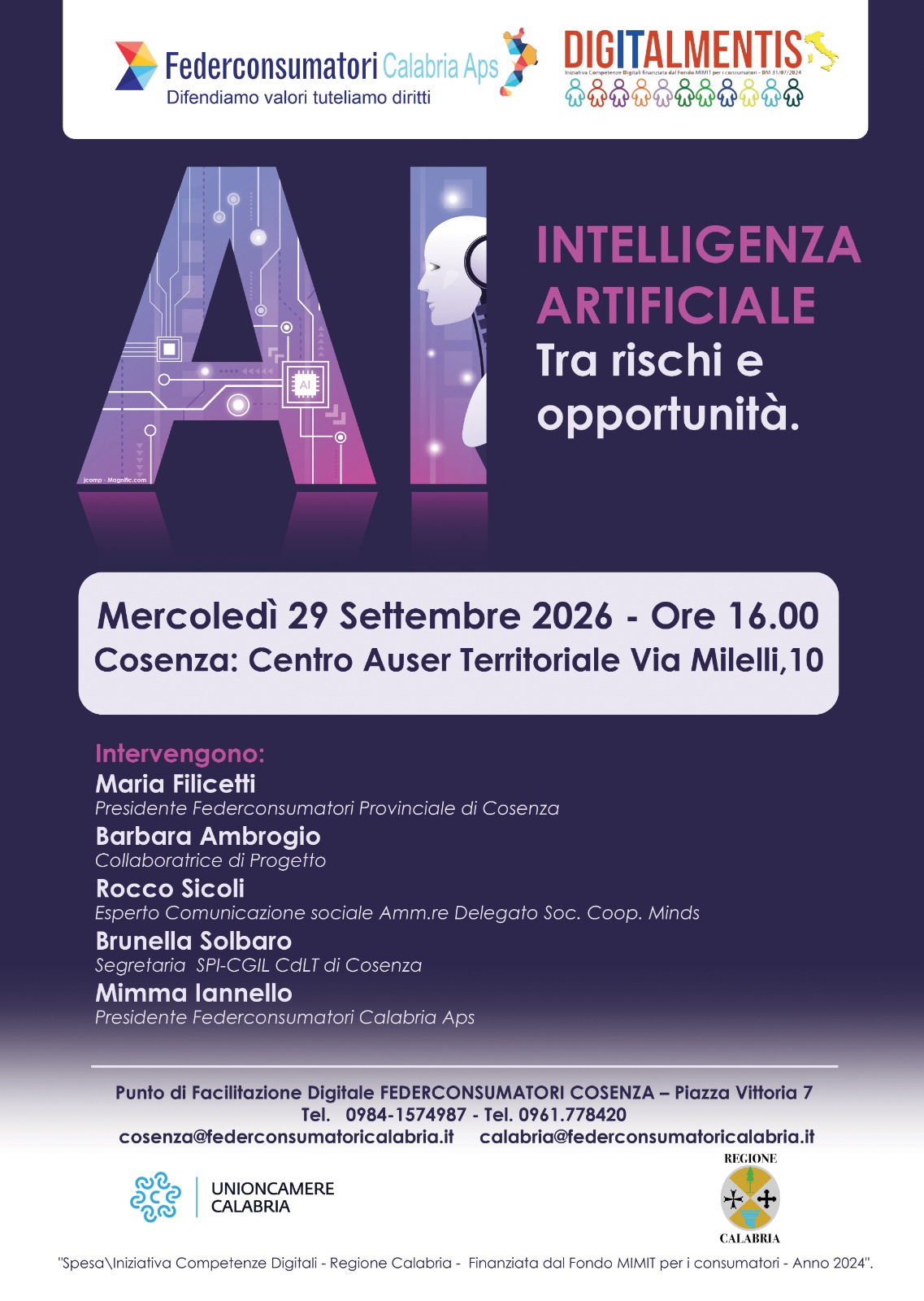 Ultimo evento DIGITALMENTIS SULL'INTELLIGENZA ARTIFICIALE